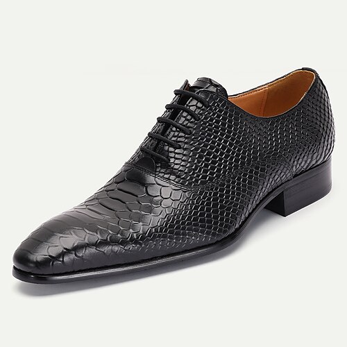 Stilvolle Oxfords aus marineblauem Leder mit Krokodilmuster für Herren – eine ausgezeichnete Wahl für Kentucky Derbys und Führungsveranstaltungen Image