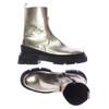 Zara Damen Stiefelette, Gr. 39, gold, kein Etikett