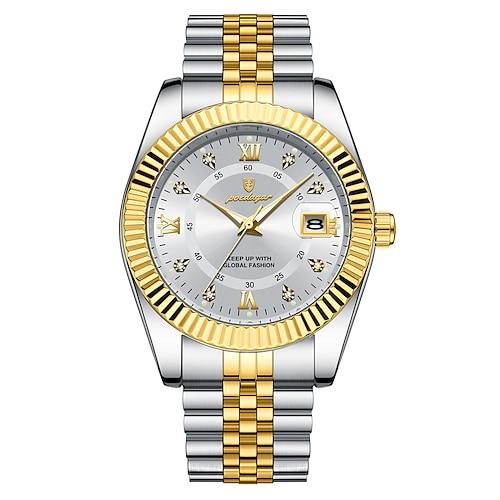 Herren Armbanduhr Wasserdicht Luminous Datum Männer Uhr Edelstahl Hochwertige Sport Herren Quarz Uhren