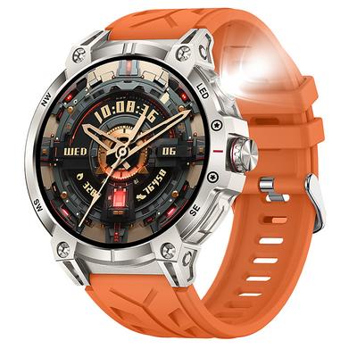 2025 New 1.85-inch HD Screen 760mAh Large Battery LED Flashlight Bluetooth Call Sport Mode All-weather Health Monitoring Smart Watch
