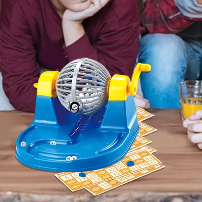 Lottery Machine 72 Bingo Cards with 90 Lottery Numbers Ball Lotto Game for Partys Kids Restaurants