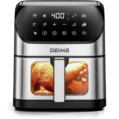 Air Fryer 6.2 QT Oilless Oven Large AirFryer Healthy Cooker with 10 1-Touch Preset, Visible Cooking
