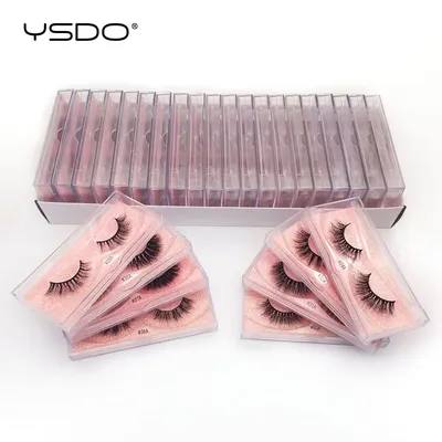 YSDO 10/50Pairs Wholesale Eyelashes 3d Mink Natural lashes Makeup Cilios Maquiagem Dramatic False