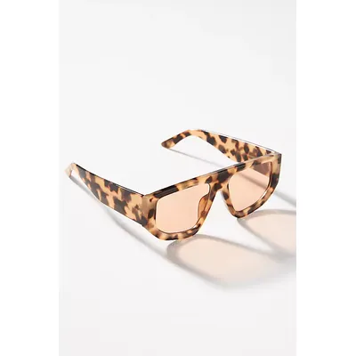 Angular Tortoise Aviator Sunglasses