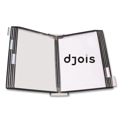 djois(R) by Tarifold Desktop Reference System, 10 Panels with Black Borders, White Base (TFID271)
