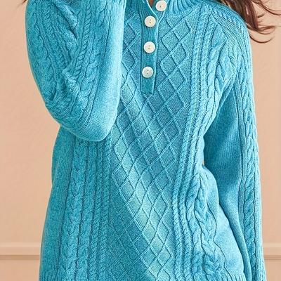 TEMU 2024 Autumn And Winter Pullover Sweater Loose And Slimming New Knit Top