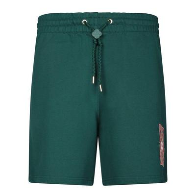 Gothic Stacked Logo Sweat Shorts - Green - Casablanca Sweats
