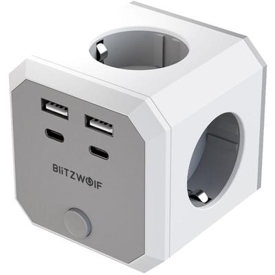 BlitzWolf 8-in-1-Würfel-Wandsteckdosenleiste, 4000 W/16 a, Würfel-Steckdosenleiste mit Image