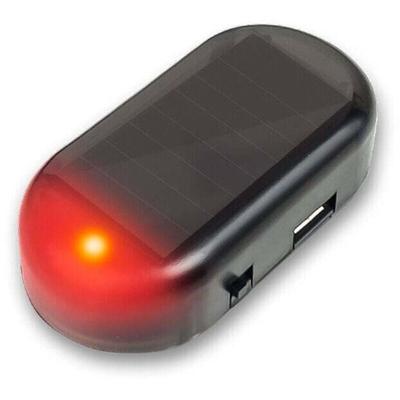 Auto Alarm led Licht Solar Sicherheit Warnung Dummy System Anti-Diebstahl Flash Rot Blinkende Lampe Image