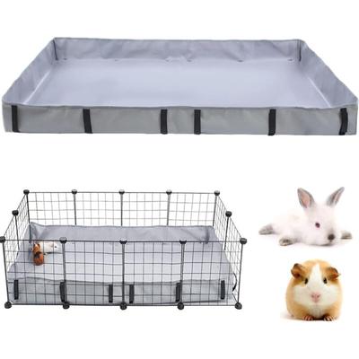 Meerschweinchen-Käfigmatte, wasserdichtes Oxford-Gewebe, waschbares Pipi-Pad für Käfig (Käfig nicht