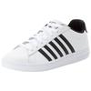 Sneaker K-SWISS "COURT TIEBREAK II", Gr. 44, schwarz-weiß (weiß, schwarz, weiß), Leder, sportlich, Schuhe