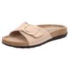 Pantolette ROHDE "RODIGO", Damen, Gr. 39, beige (sandfarben), Leder, klassisch, Schuhe, Sommerschuh, Schlappen, Strandschuh, Badeschuh mit Leder-Softfußbett, Topseller