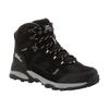 Wanderschuh JACK WOLFSKIN "TRAIL HIKER TEXAPORE MID K", Gr. 35, grau (phantom), Leder, Textil, sportlich, Schuhe, wasserdicht