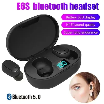E6s tws drahtloses Bluetooth-Headset wasserdichte LED-Ohrhörer mit Geräusch unterdrückung und Image