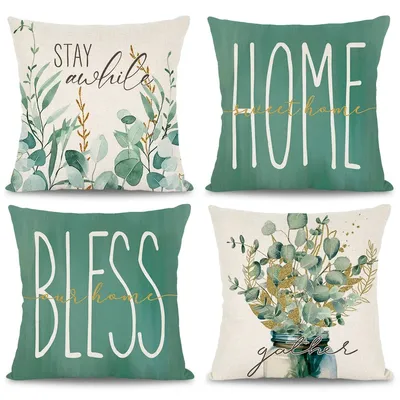 Frühling Böhmen Stil Geometrie Kissenbezug Sweet Home Geometrie Blume Design Kissen Abdeckung Für Image