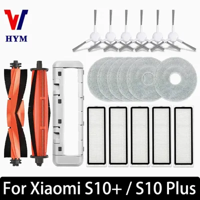 Für Xiaomi Roboter Vakuum S10 + / S10 Plus Zubehör Hauptbürste Seitenbürste Hepa-Filter Mopp Lappen Image