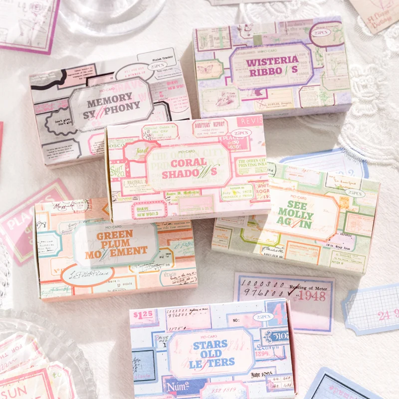 Mr Paper 75 Teile/beutel Streichholzschachtel Haftnotizen Aufkleber Handbuch Aufkleber Schreibwaren Aufkleber DIY Telefon Fall Tagebuch Image