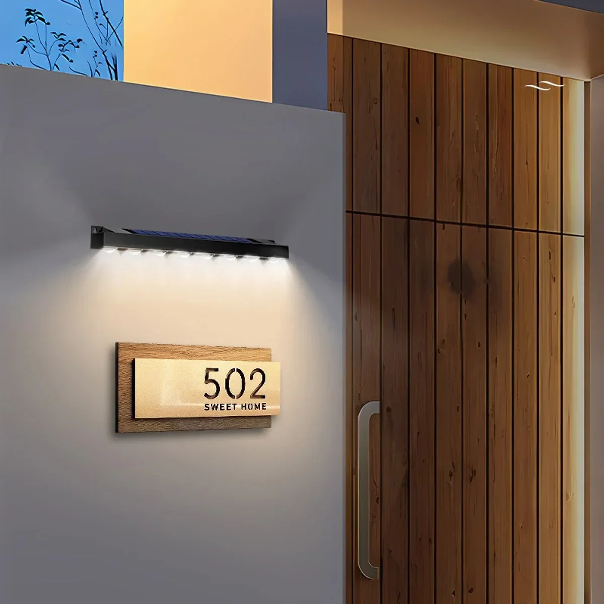 LED Solar Wand Licht 4/6/8 Leds Im Freien Wasserdichte Garten Decora Balkon Treppe Zaun Hause Atmosphäre Ligh Solar lampe