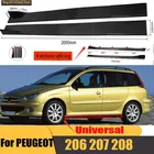 Universale Auto Gonna Laterale 8 Pcs 2.2m Winglet Splitter Lip Spoiler Laterale Per Peugeot 207 307