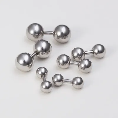 3Pcs 5/6/8mm Ball Helix Conch Cartilage Barbell Earring for Unisex Surgical Steel PA Sexy Piercings