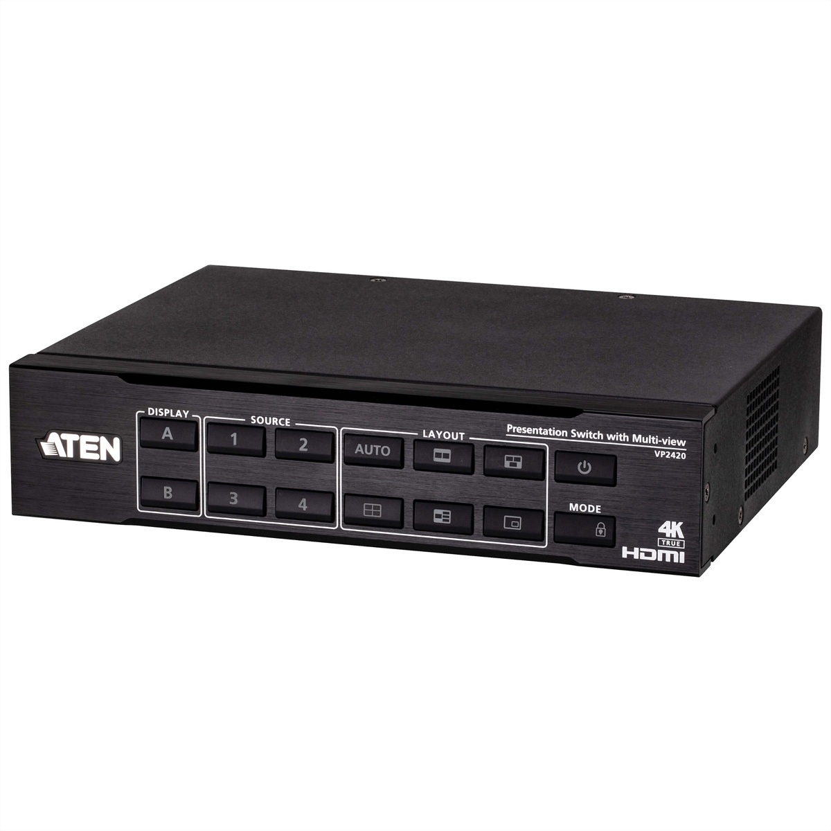 ATEN VP2420 4 x 2 True 4K Presentation Matrix Switch mit Multi View Image