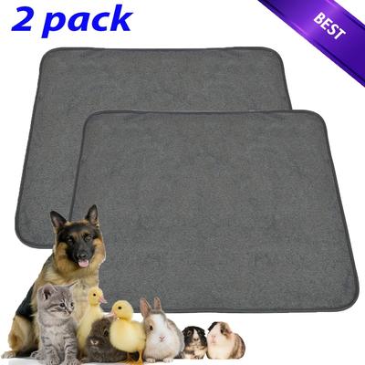 TEMU 2pack Dog Pee Pad Washable-extra Large 48x36in Instant Training Pads Non-slip Pet Playpen Mat Reusable Floor Mat For Puppy/senior Dog Whelping Incontinence Housebreaking