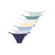 String VIVANCE, Damen, Gr. 44/46, bunt (navy, hellblau, jeansblau, mint, graugrün, gelb, weiß), Single Jersey, Obermaterial: 95% Baumwolle, 5% Elasthan. Spitze: 80% Polyamid, 20% Elasthan, unifarben, körpernah, Unterhosen, mit feiner...