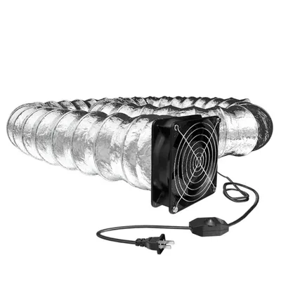 Exhaust Fan Duct Air Ventilation Blower Window Extractor Toilet Kitchen Industrial Fan Adjustable Speed with Duct Hose E7CB