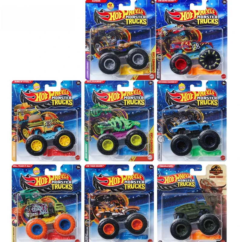 Original Hot Wheels Auto Monster Truck Spielzeug für Jungen 1/64 Diecast Buns of Steel Will Trashit Dodge Charger Samson Jurassic World Image