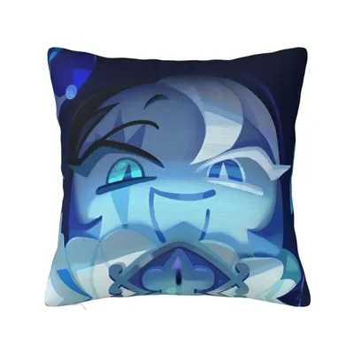 Shadow Milk Cookie Run Kingdom Quadratische Kissenbezüge Sofa Niedlicher Cartoon Anime Kissenbezug Image