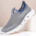 Per uomo Mocassini Slip-On Mocassini comodi Mocassini Penny Pelle PU Rete Traspirante Confortevole Antiscivolo Mocassino Grigio scuro Bianco e nero