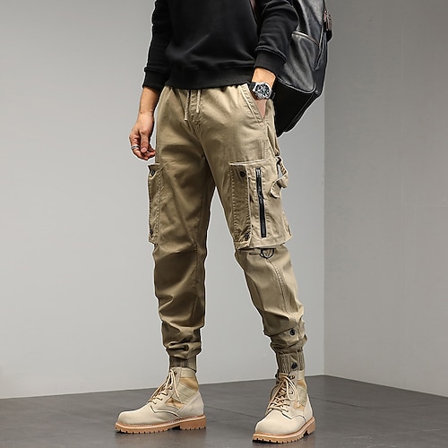 uomo harem hip hop techwear streetwear pantaloni da jogging tattici pantaloni cargo tuta casual funzionale jeans pantaloni verdi