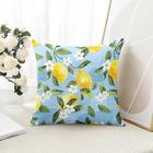 Cuscini decorativi a quadri di limone 1PC copertura morbida per cuscino quadrato federa per camera da letto soggiorno divano sedia primavera estate