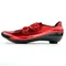 Scarpe da ciclismo Hyper scarpe da ciclismo metalliche rosse lucide scarpe da ciclismo in carbonio
