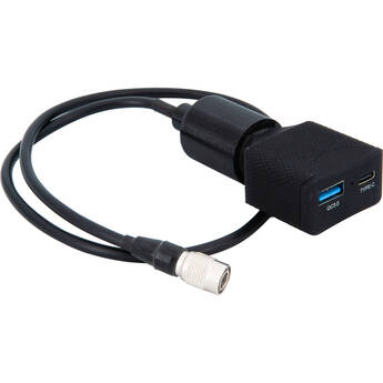 AUDIOROOT 10-24V 4-Pin Hirose Male to USB-C & USB-A Converter EUSB-C-HRS4