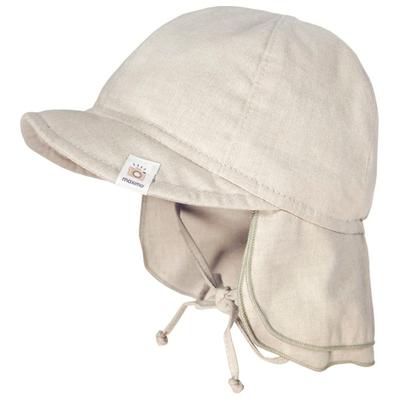 maximo - Baby's Schildmütze Futter Nackenschutz Bindeband - Hut Gr 49 cm beige Image