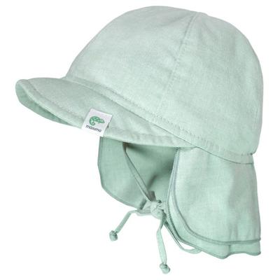 maximo - Baby's Schildmütze Futter Nackenschutz Bindeband - Hut Gr 49 cm grau Image