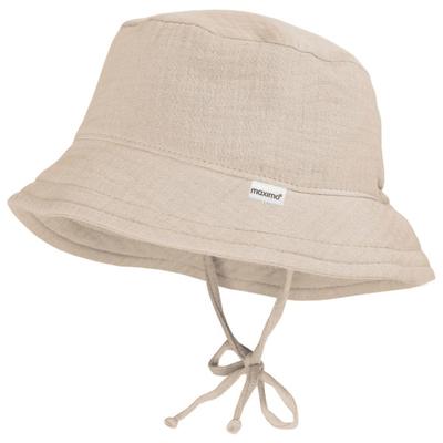 maximo - Kid's Mini Hut Band Musselin Futter - Hut Gr 49 cm beige Image