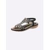 Sandale ANDREA CONTI, Damen, Gr. 38, schwarz, Textil, modisch, Schuhe