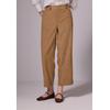 Culotte STREET ONE STUDIO, Damen, Gr. 32, Länge 28, braun (creamy braun), Stoff, 97% Polyester, 3% Elasthan, unifarben, casual, comfort fit knöchelfrei, Hosen, High Waist