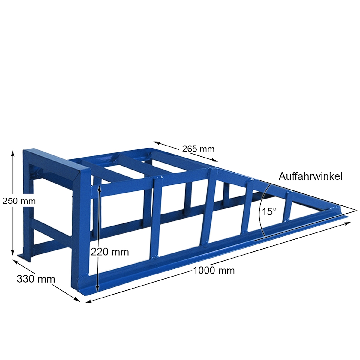 Auffahrrampe Rampe PKW 2 x blau 265er Räder extra breit 2000 kg / Paar *Spezial* Image