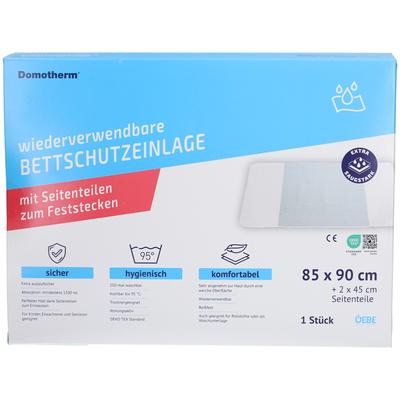 Domotherm Bettschutzeinl.waschbar 85x90cm m.Flügel 1 St Image
