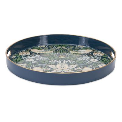 Round William Morris Tray 13.5