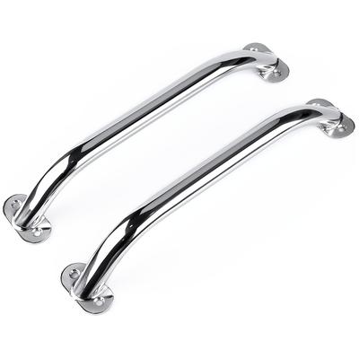 TEMU 2pcss316 Stainless Steel Marine Handrail 12 Inch Polished Handle Handrail Suitable For Yachts/ships