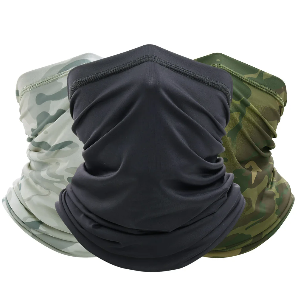 Sommer Taktische Bandana Camo Atmungsaktive Radfahren Jagd Gesichtsmaske Laufen Wandern Skifahren Sport Hals Gamasche Schal Fahrrad Männer Image