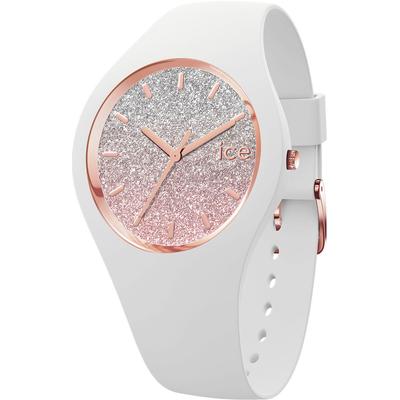 Quarzuhr ICE-WATCH "ICE lo - S37 - 3H", weiß, Armbanduhren, Damen, Armbanduhr, Damenuhr, Silikonarmband, analog Image