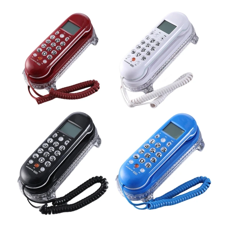 Crystal Base Mini-Telefon Festnetztelefon B365 Kleines Wandtelefon