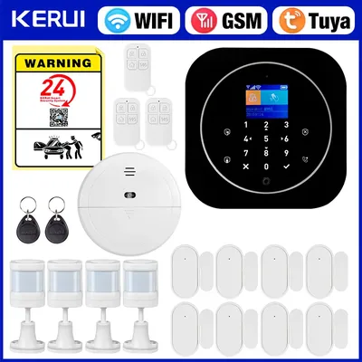 KERUI G12 Wireless Tuya Home Alarm System Kit WiFi GSM Home Security System mit Tür- und Bewegungssensor Smart Life App-Steuerung