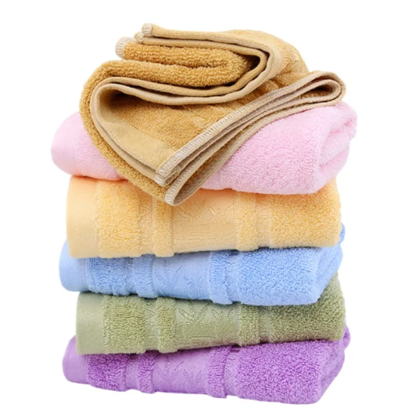 2 Stück Bambusfaser-Handtücher-Set, 34 x 74 cm, 70 x 140 cm, Gesicht, Dusche, Geschenk, Handtuch, Unternehmen, Arbeitsversicherung, Geschenk, bestickte Handtücher, Großhandel Image