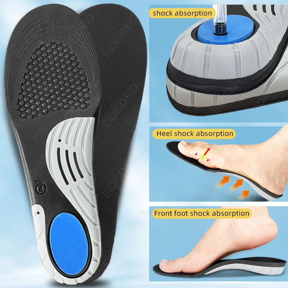 Orthesen-Gel-Einlegesohlen für Sneaker, orthopädische Fußgewölbeunterstützung, Plattfußkisseneinsatz, Plantarfasziitis, Fußschmerzlinderung, Unisex Image